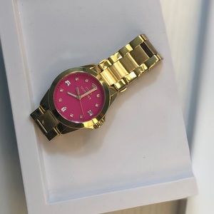 Juicy Couture Gold Watch with Pink Face